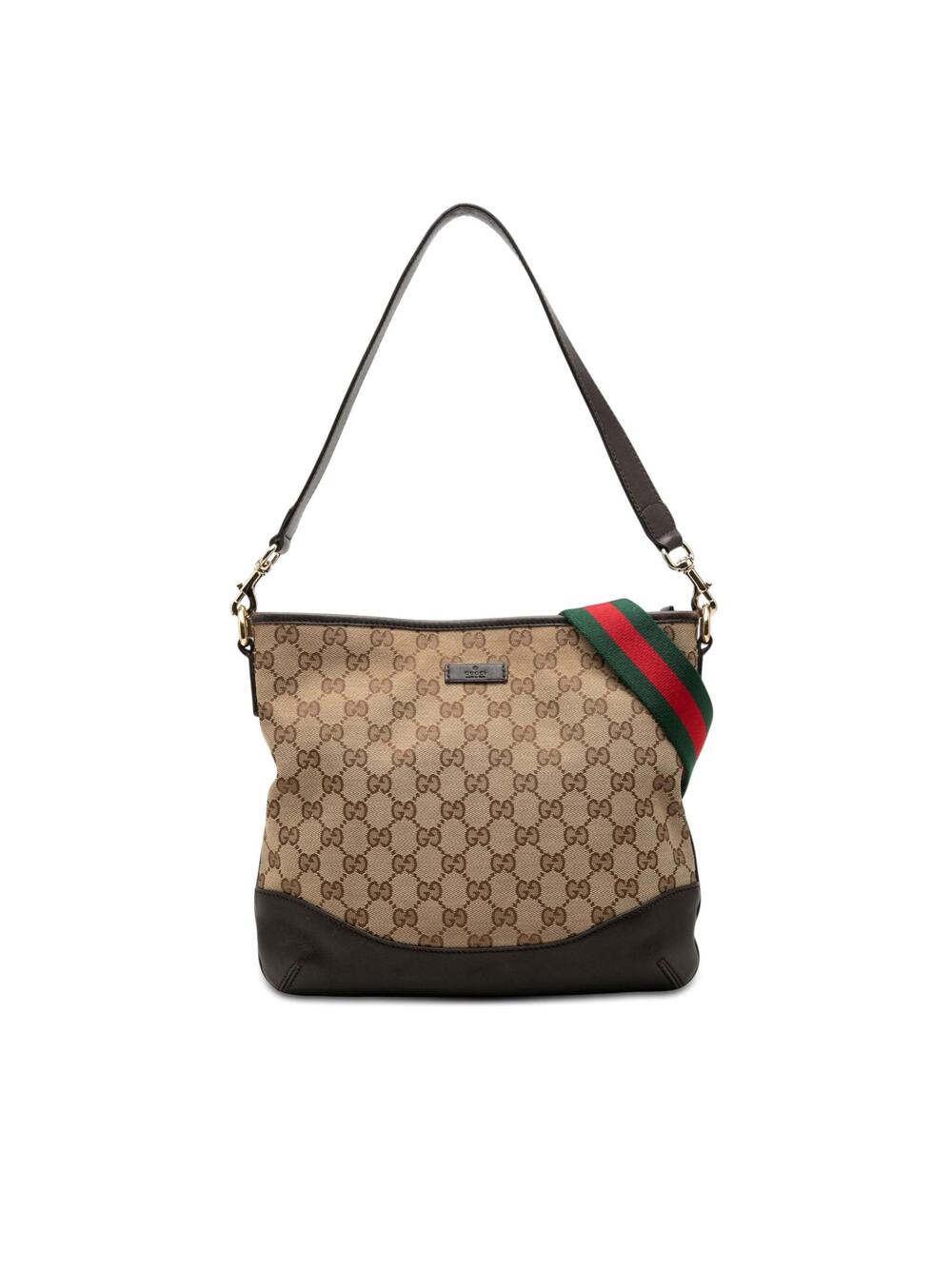 Gucci Gg Canvas Web Crossbody Pre-Loved #303859G60B
